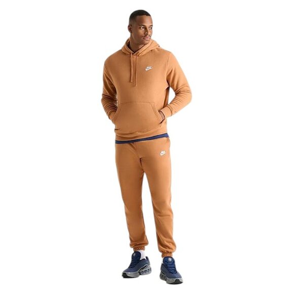 Nike Club Fleece Men's 2 PC Sweatsuit Tracksuit Matching Caramel Outfit NWT - Picture 2 of 14